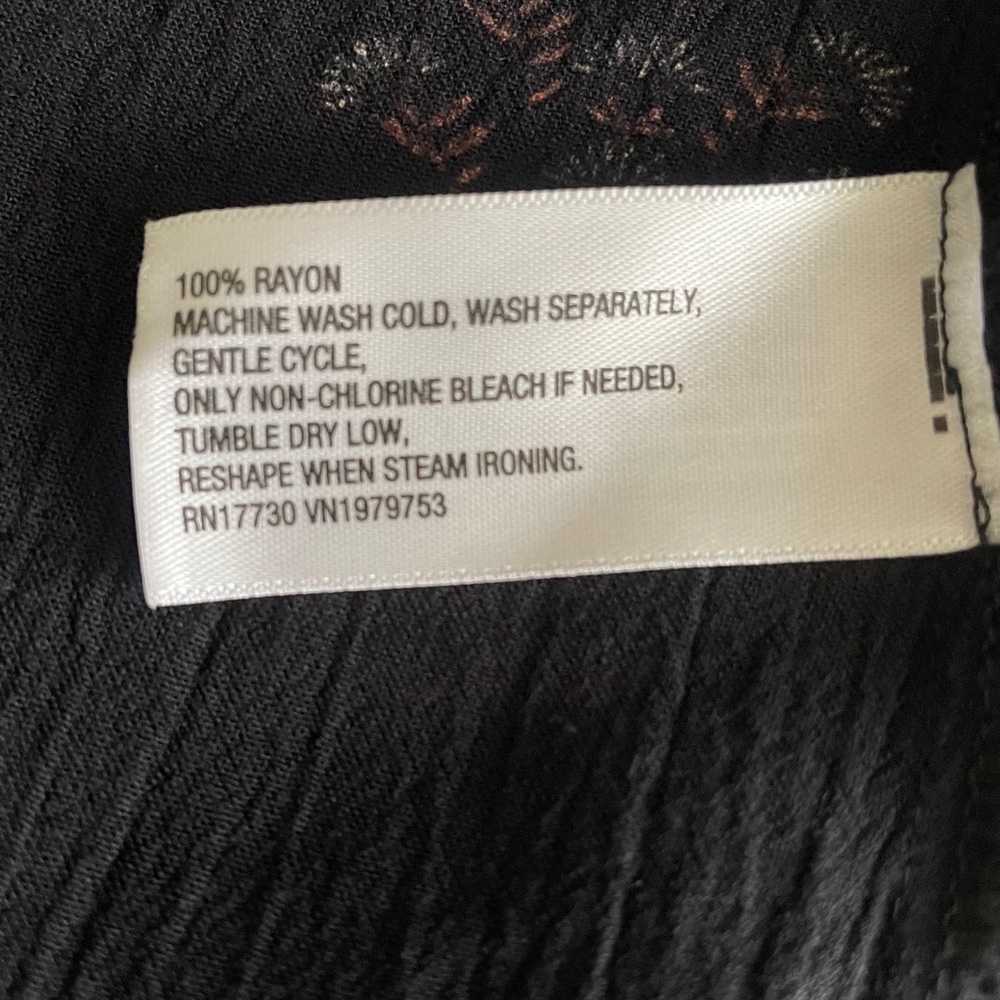 Knox Rose Women's Bishop 3/4 Sleeve A-Line Dress Black Size 1X - Picture 7 of 8